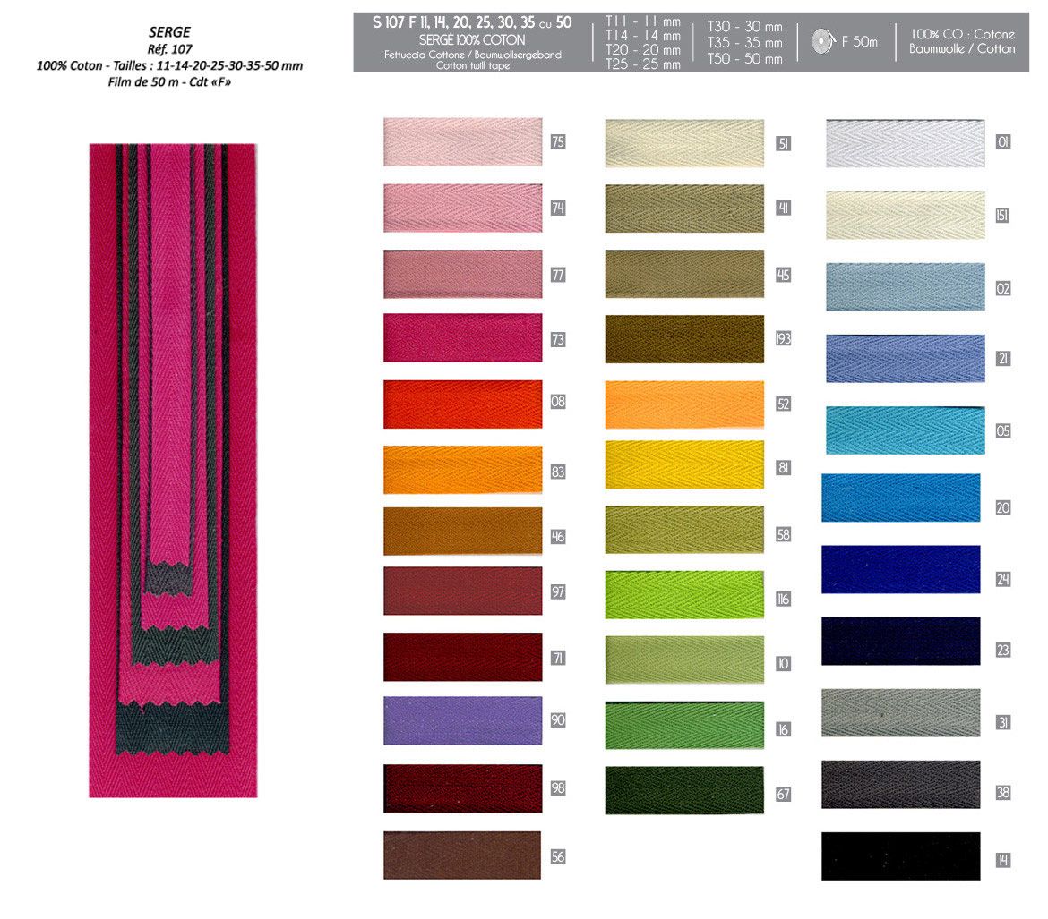 00107 100% Cotton Twill Tape