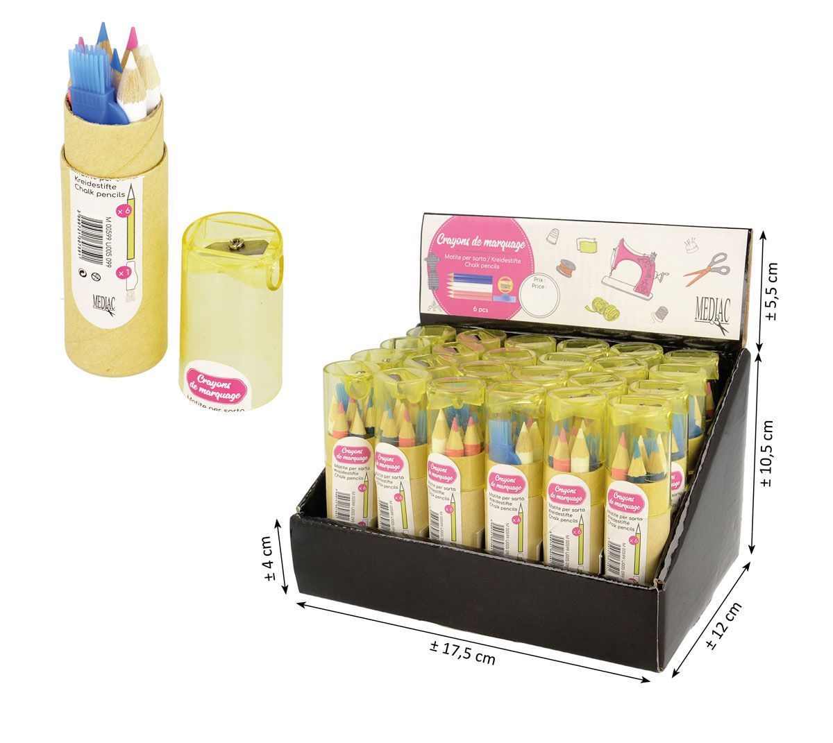 M00599/T5 Assortment of Chalk Pencils
