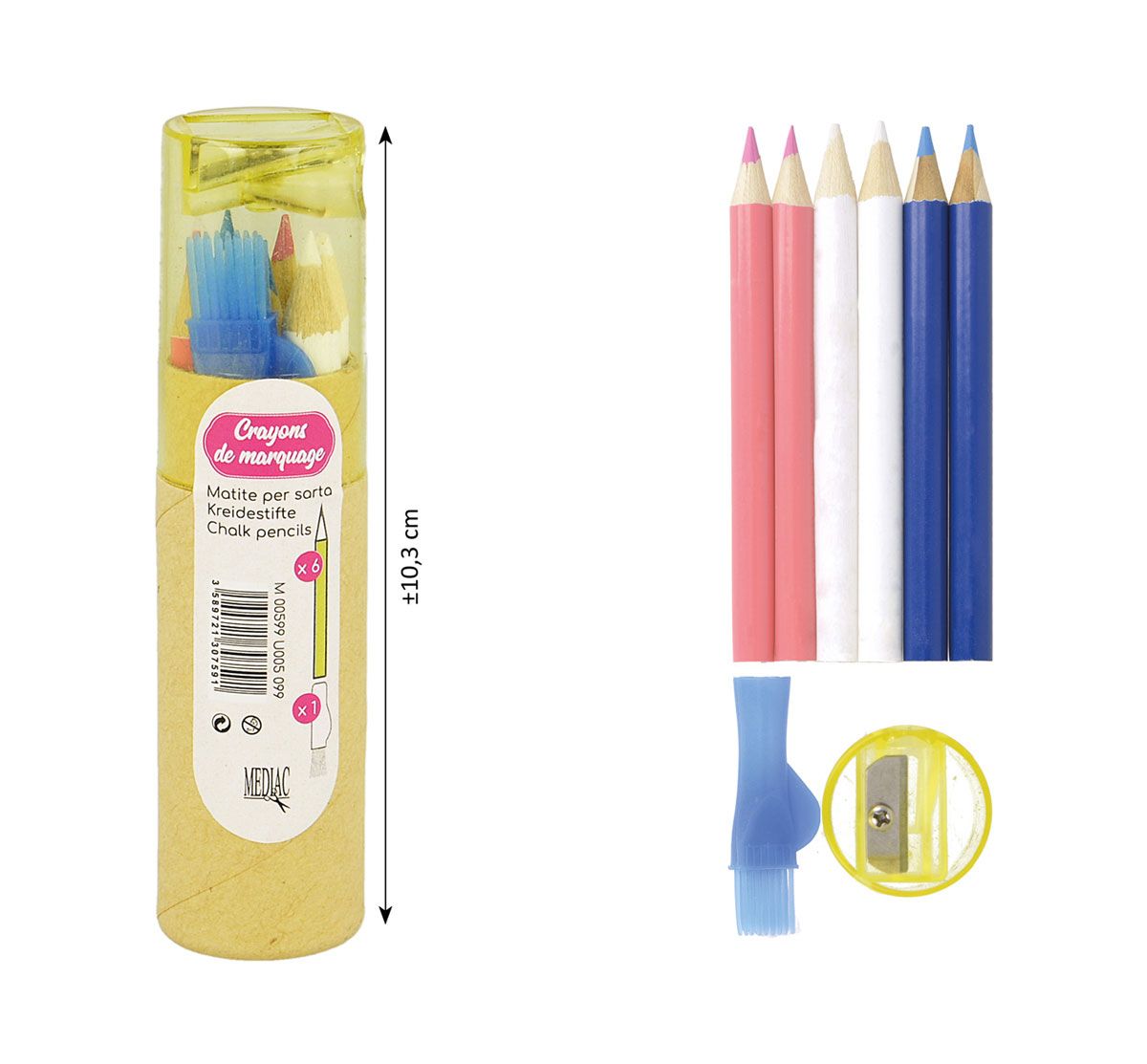 M00599/T5 Assortment of Chalk Pencils