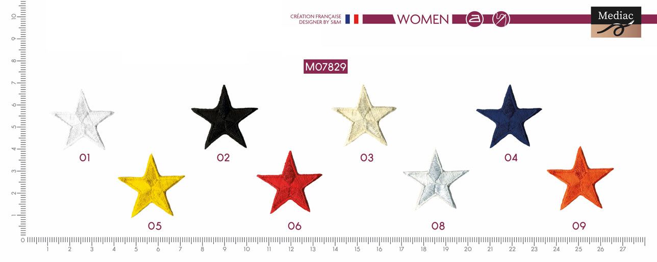 M07829 Star Applique