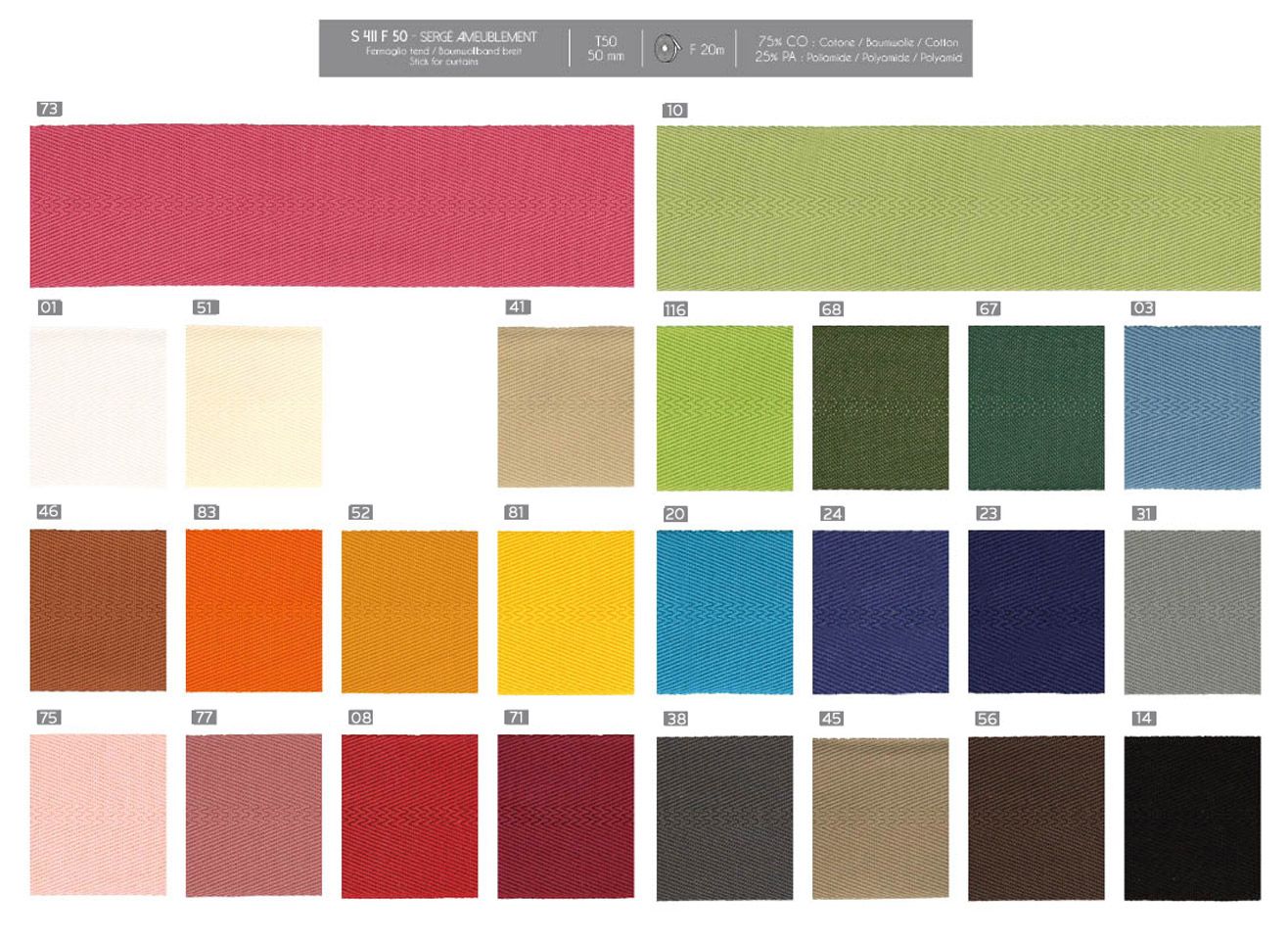 00411 Cotton/Polyamide 50mm