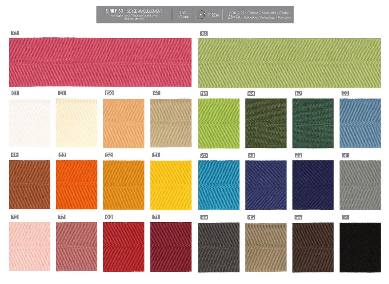 00411 Cotton/Polyamide 50mm