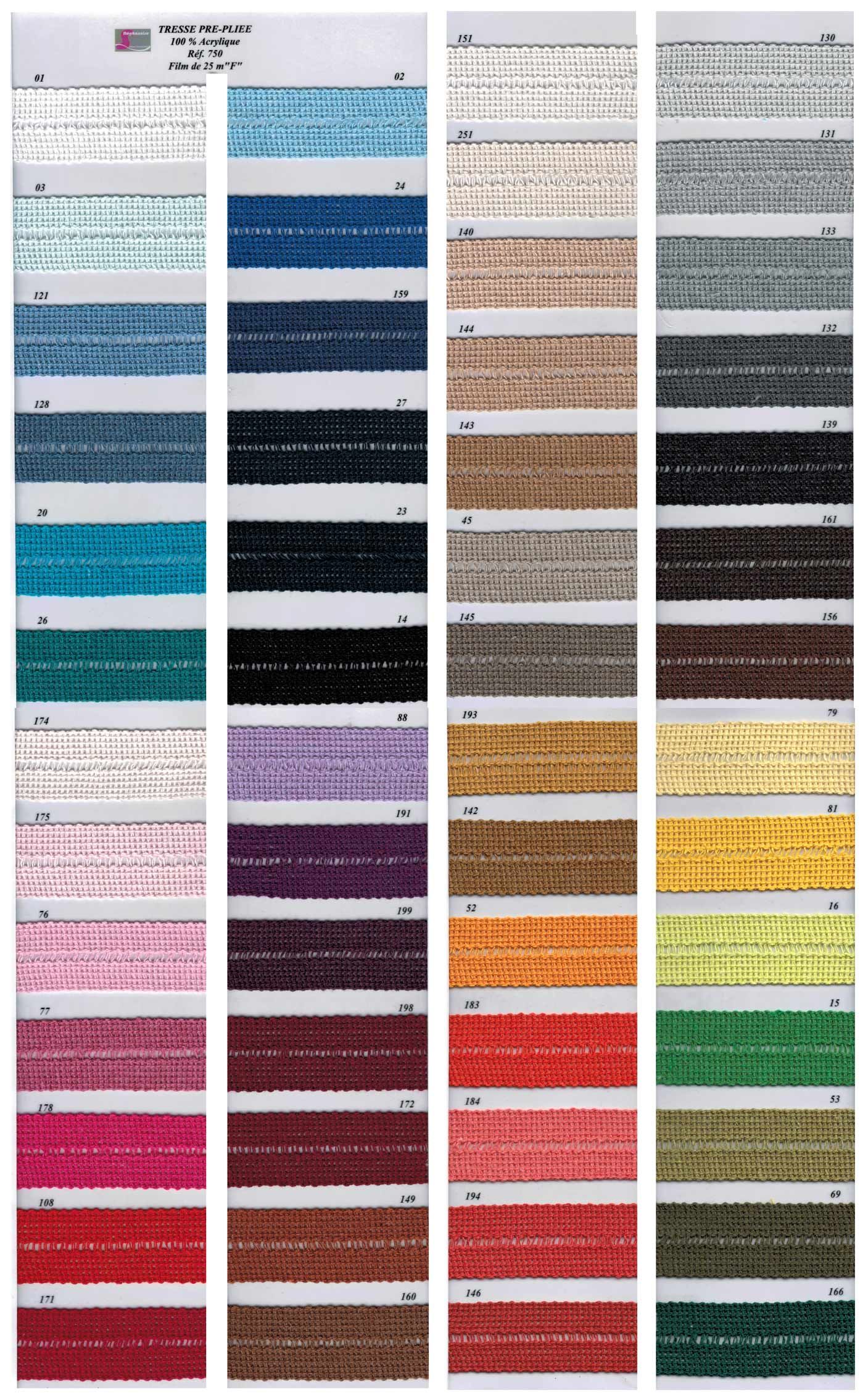 00750 Acrylic Foldover Braid
