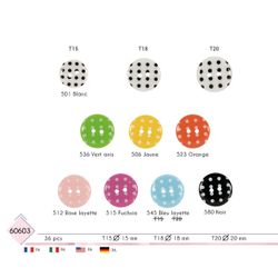 M60603 Polka Dot, 2-Hole Buttons
