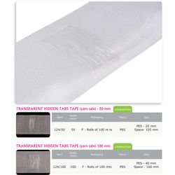 00124 Curtain Tape with Thread Rod Pockets