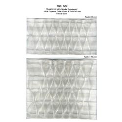 00129 Transparent Honeycomb Curtain Tape