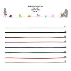00136 Elastic Cord, Polyester, 1.2mm