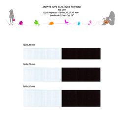 00160 100% Polyester Skirt/Slip Elastic