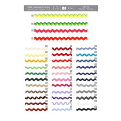 00171 Ric Rac, 8mm Polyester