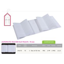 00194 Gathering Tape w/ Pleats, 75mm