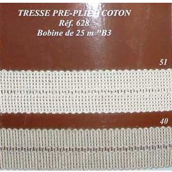 00628 Foldover Braid, Cotton