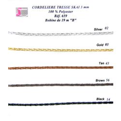 00659 Braided Faux Leather Cord