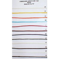 00665 Cotton, Leather-Look Cord, 2mm