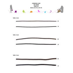 00688 Leather Cord (2mm, 3mm, & 4mm)