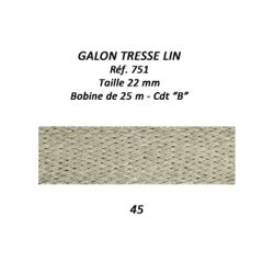 00751 Linen Braid, 22mm