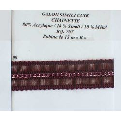 00767 Galon with Faux Leather & Chain