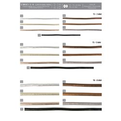 00789 Faux Leather Metallic Cording