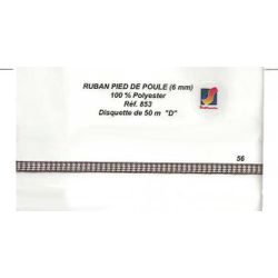 00853 Polyester Herringbone Ribbon, 6mm
