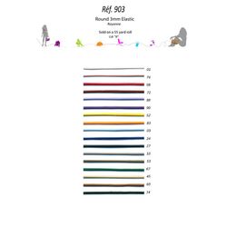 00903 Elastic Rattail, 3mm