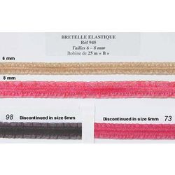 00945 Elastic Trim, (6mm & 8mm)