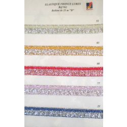 00961 Elastic Lurex Ruffle