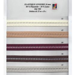 00980 Entredeux Lingerie Elastic 18mm