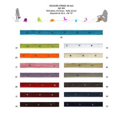 00994 Velvet Trim with Crystal Accent
