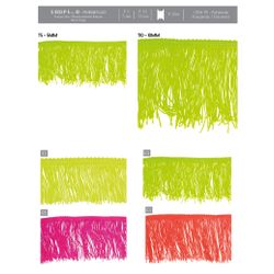 01033 Fluorescent Chainette Fringe 2-4