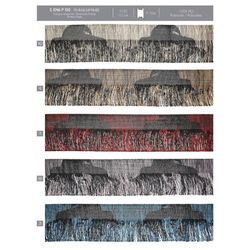 01046 Printed Fringe, 10cm & 8cm