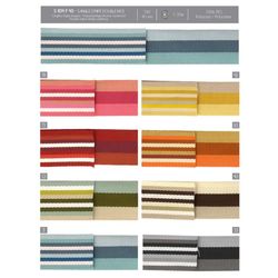 01104 Double Sided Striped Strap, 40mm