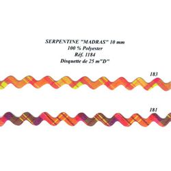01184 Plaid Ric Rac - 10mm