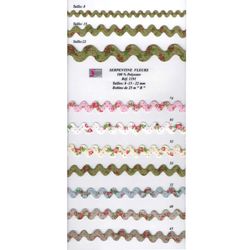01191 Polyester Floral Pattern Ric-Rac