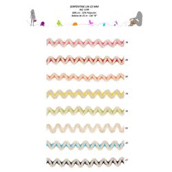 01199 Novelty Ric-Rac, 15mm, Linen/Polyester
