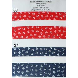 01704 Cotton Bias, Anchor 20mm & 30mm