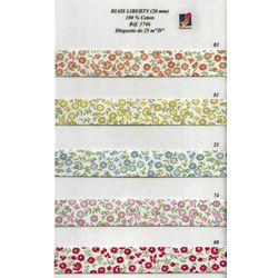 01746 Floral Cotton Bias, 20mm