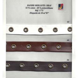 01772 Lacing Trim on Faux Leather
