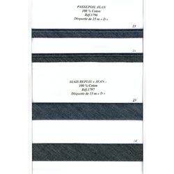 01796 100% Cotton Piping - Denim