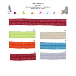 01922 Sheer Elastic Trim, 19mm