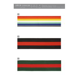 01971 Multicolored Striped Elastic, 40mm