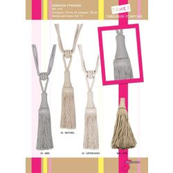 02722 Tieback, 70cm Tie with 20cm Tassel