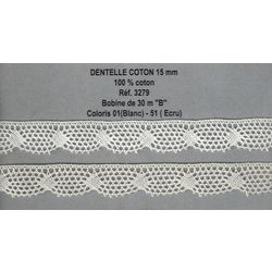 03279 Cotton Lace, 15mm