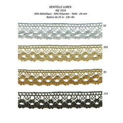 03316 Lurex Lace 24mm