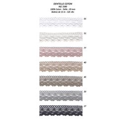 03380 100% Cotton Lace, 20mm