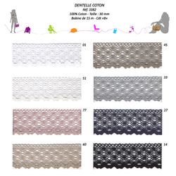 03382 100% Cotton Lace, 30mm
