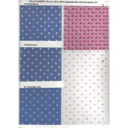 03412 Polyamide Tulle w/ Polka Dots 10cm x 40 meters