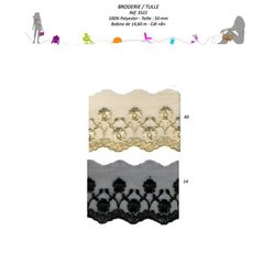 03522 Embroidered Lace, 50mm