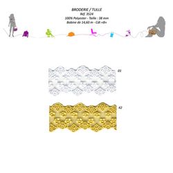 03524 Embroidered Lace, 38mm
