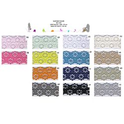 03718 Lace Galon, Flowers, 40mm