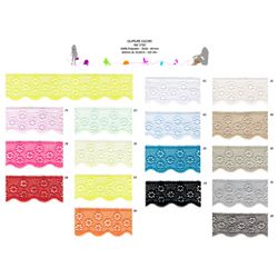 03720 Polyester Guipure Flower Lace 40mm