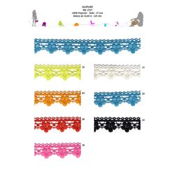 03727 100% Polyester Guipure 27mm